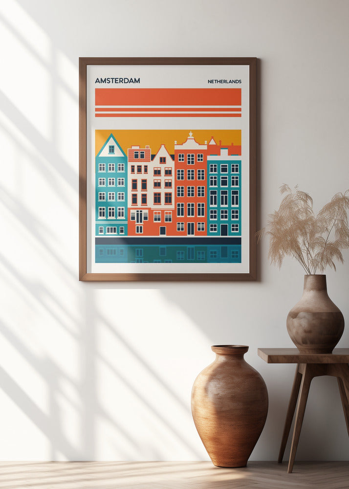 Amsterdam Travel Poster Poster