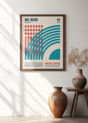 Big Bend National Park Travel Poster Poster