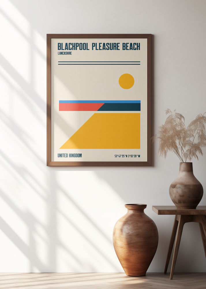 Blackpool Pleasure Beach Travel Poster Poster