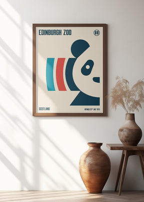 Edinburgh Zoo Travel Poster Poster