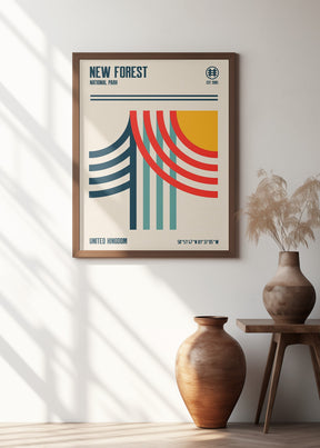 New Forest National Park Travel Poster Poster