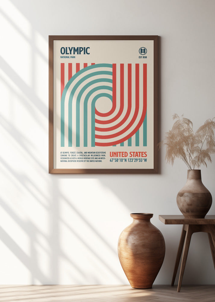 Olympic National Park Travel Poster Poster