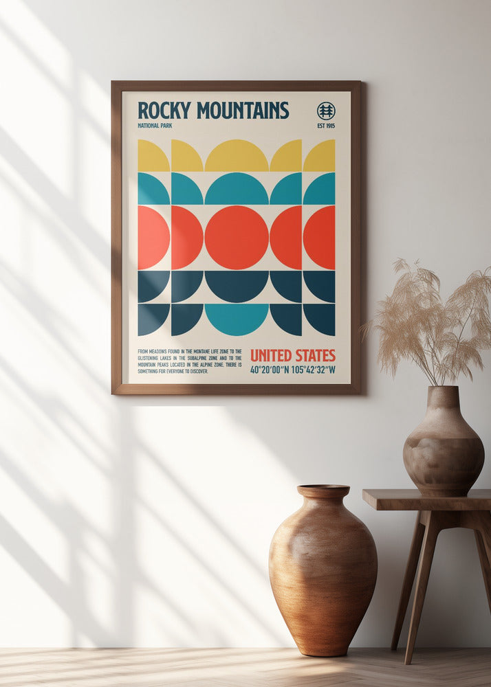 Rocky Mountains National Park Travel Poster Poster