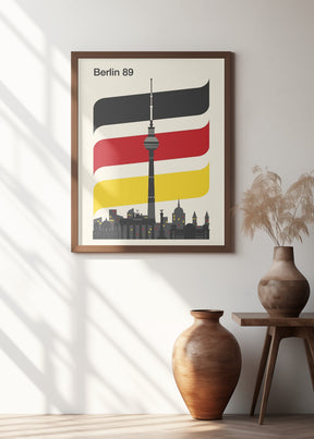 Berlin Retro Travel Print Poster