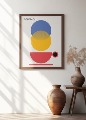 Bauhaus Coffee Abstract Poster