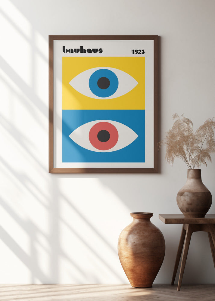 Bauhaus Eyes Abstract Poster