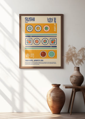 Sushi Japanese Food Print Poster