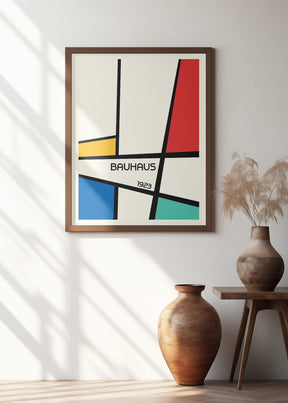 Bauhaus Geometric Design Retro Poster