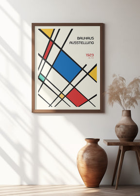 Bauhaus Geometric Design Retro Poster