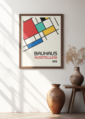 Bauhaus Geometric Design Retro Poster