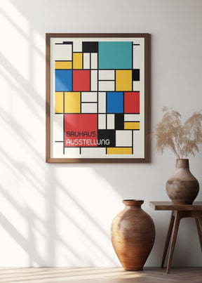 Bauhaus Geometric Design Retro Poster