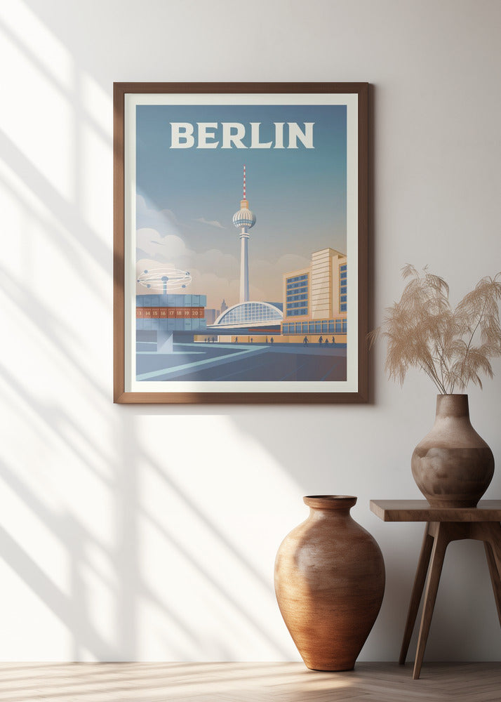 Berlin Cityscape Travel Print Poster