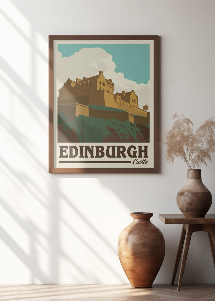 Edinburgh Castle Travel Print Poster