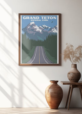 Grand Teton National Park Travel Print Poster