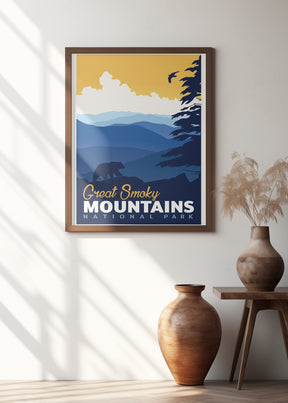 Great Smoky National Park Travel Print Poster