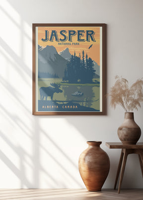 Jasper National Park Travel Print Poster