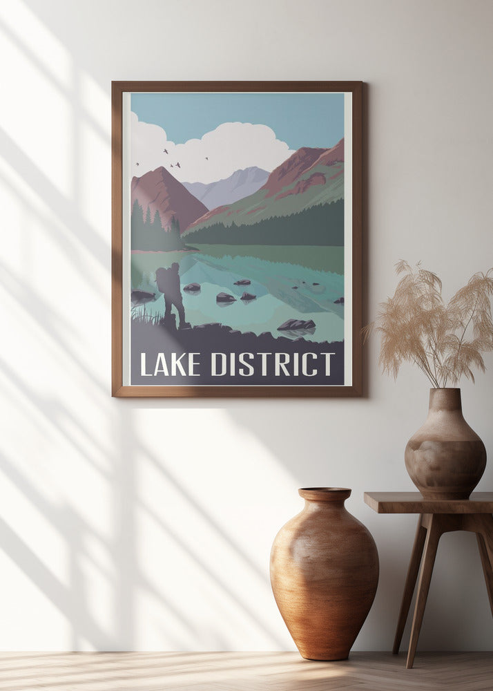 Lake District Travel Print Poster