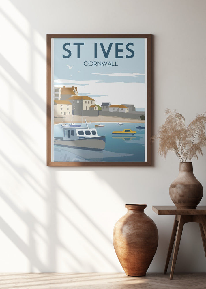 St Ives Travel Print Poster