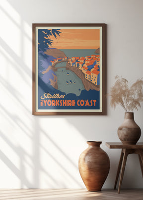 Staithes Yorkshire Travel Print Poster