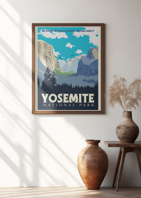 Yosemite National Park Travel Print Poster