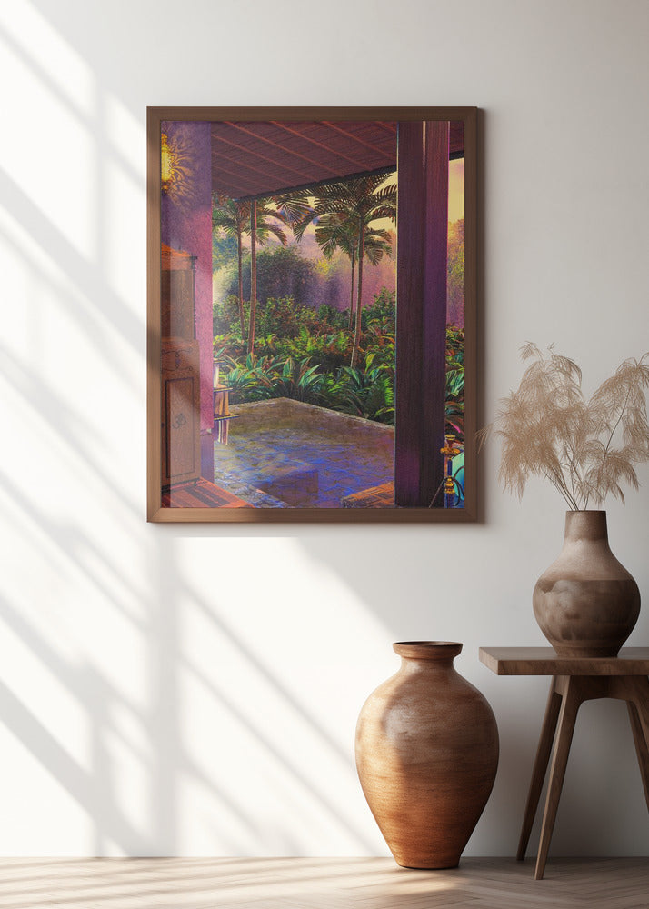 Rainforest Infinity Pool Art Print (a1) Poster