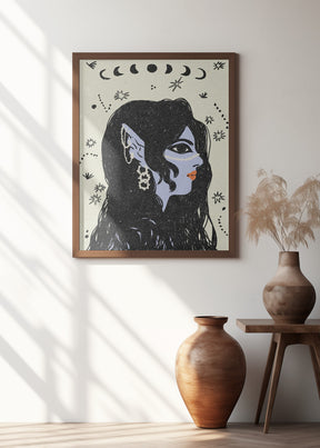 Portrait of a mermaid Poster