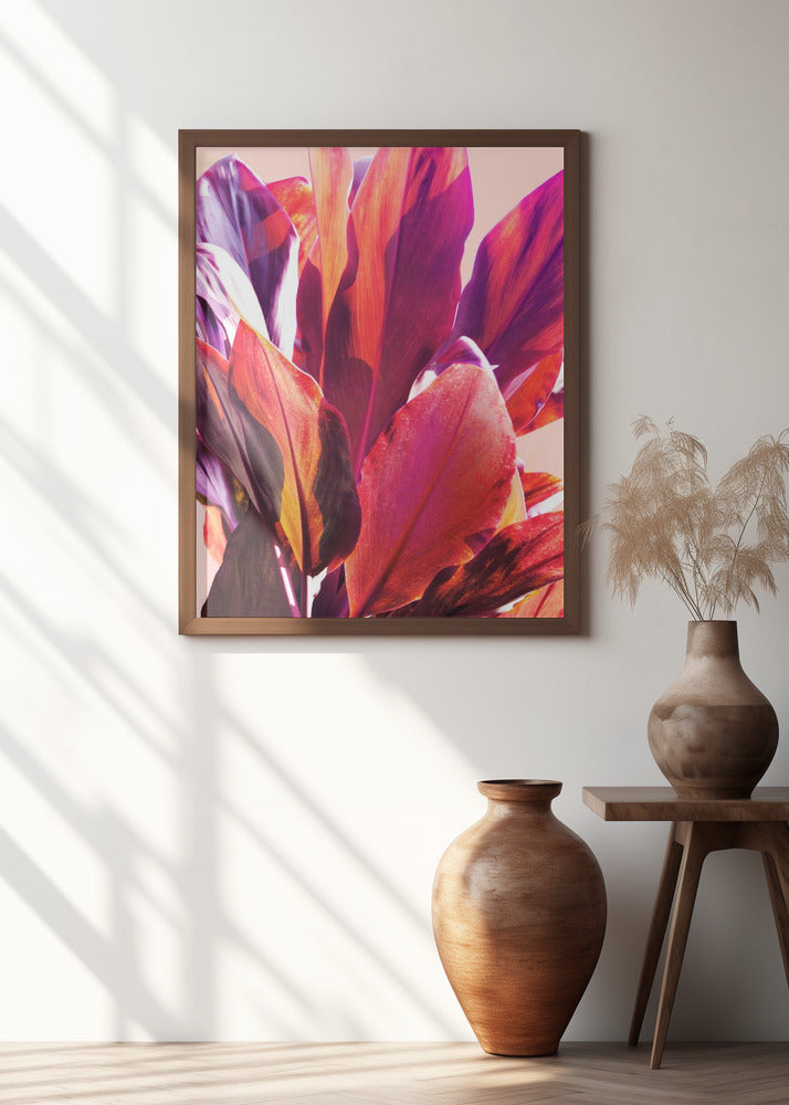 Fuchsia Leaves I Poster