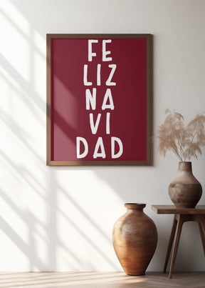 Simple feliz Navidad Poster