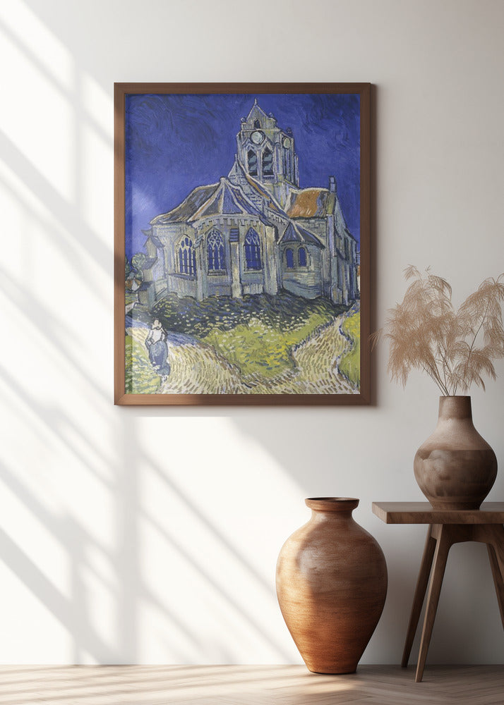 Vincent Van Gogh's the Church At Auvers (1890) Poster