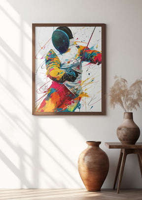 Fencing sport art #fencing #sport Poster