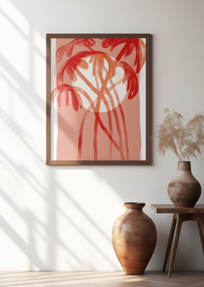 Palms At Sunset Poster