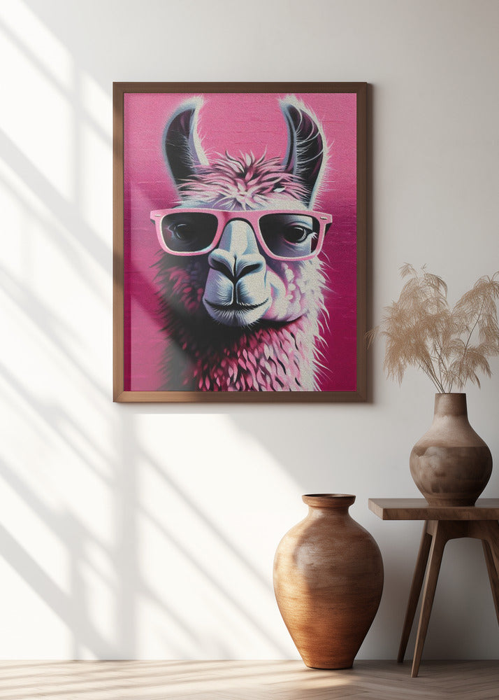 Pink Lama Poster