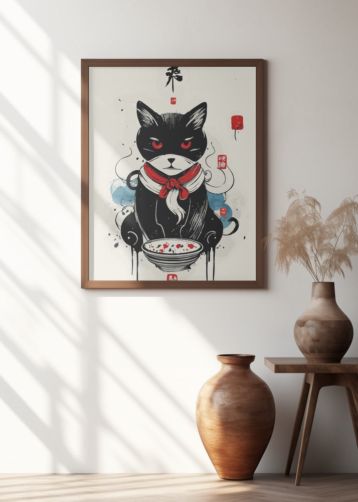 Cat &amp; the bowl Poster