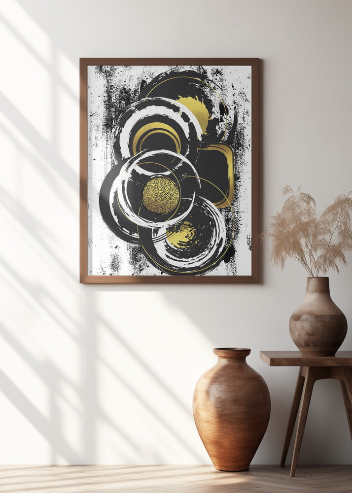 ABSTRACT ART Solid shapes Poster