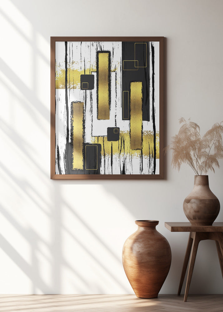 ABSTRACT ART Lively geometric fun Poster