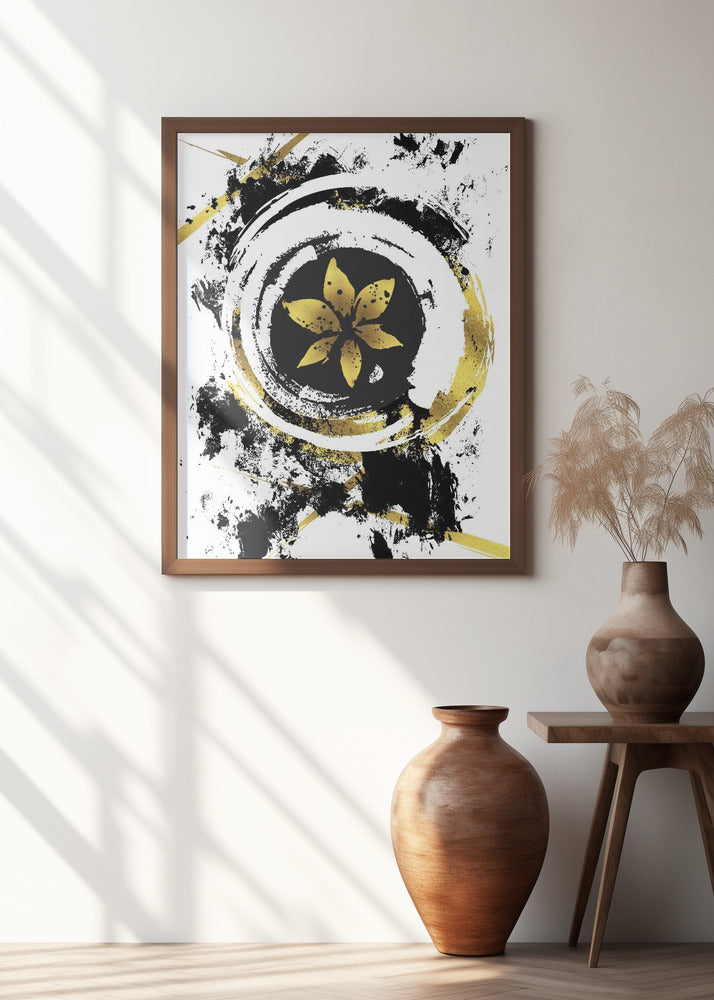 ABSTRACT ART Flower Poster