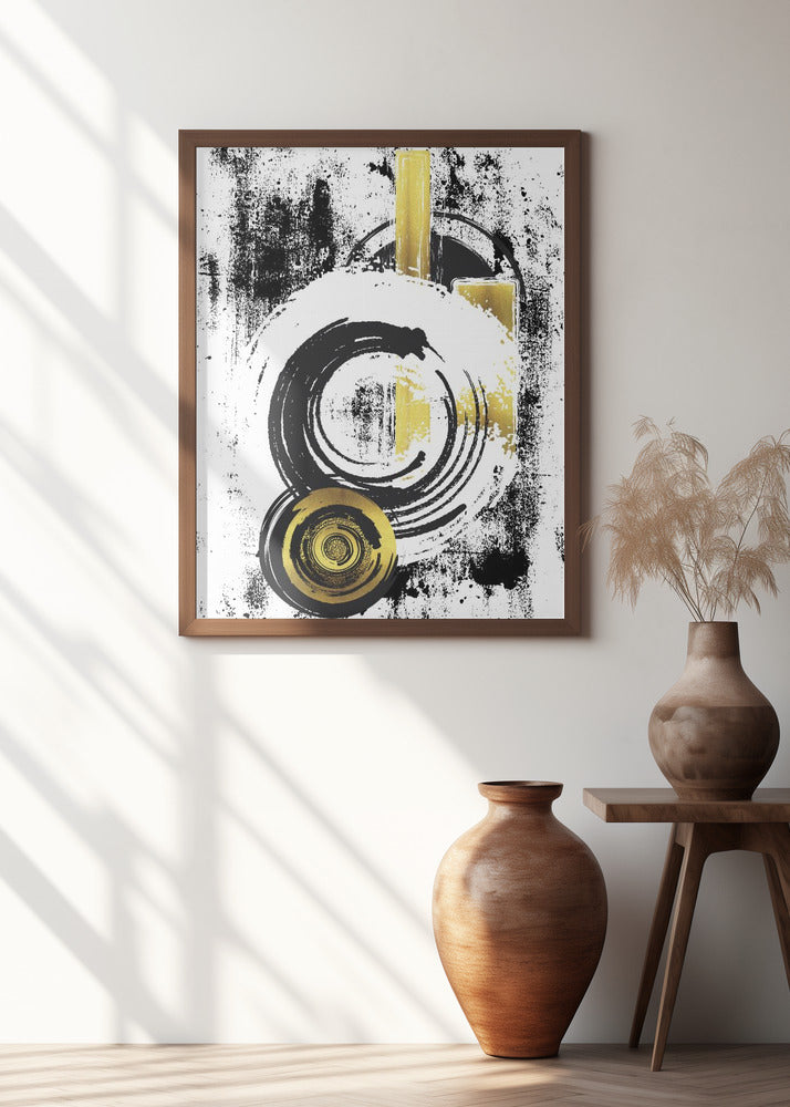 ABSTRACT ART Dynamic shapes Poster