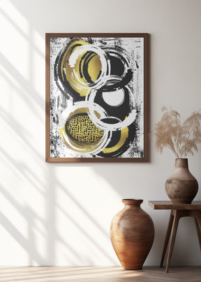 Abstract Painting No. 2 | gold Poster