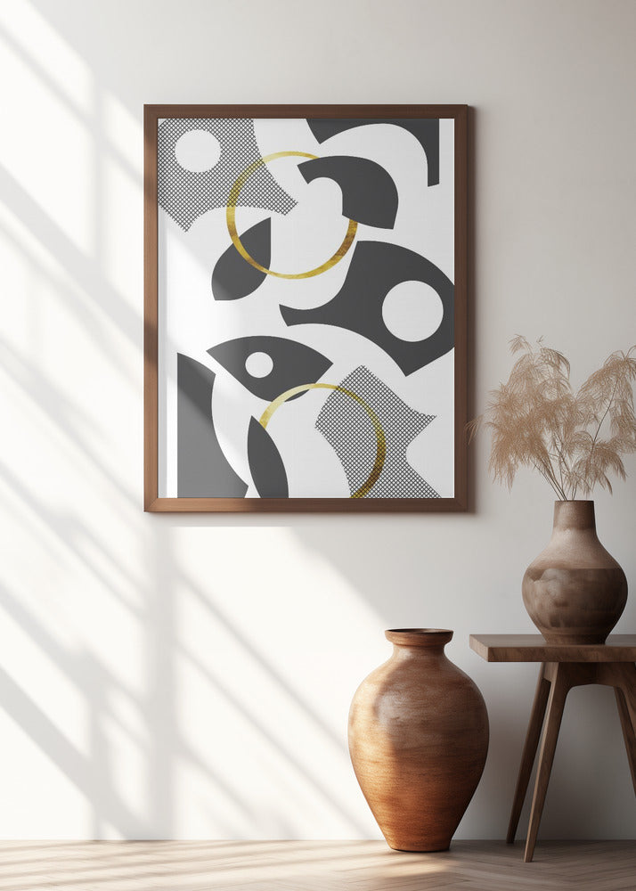 Cut Out Abstract No. 1 | gold Poster