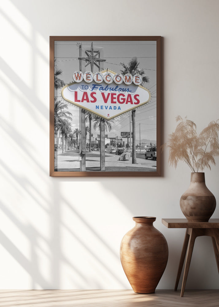 LAS VEGAS Sign - colorkey Poster