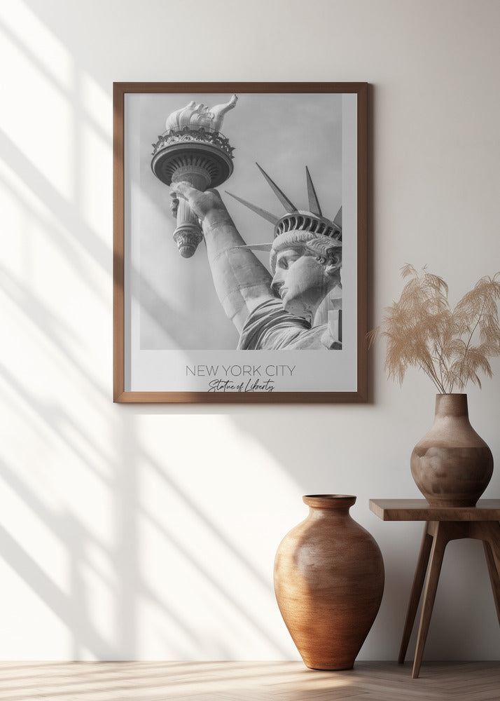 In focus: NEW YORK CITY Statue of Liberty in detail Poster