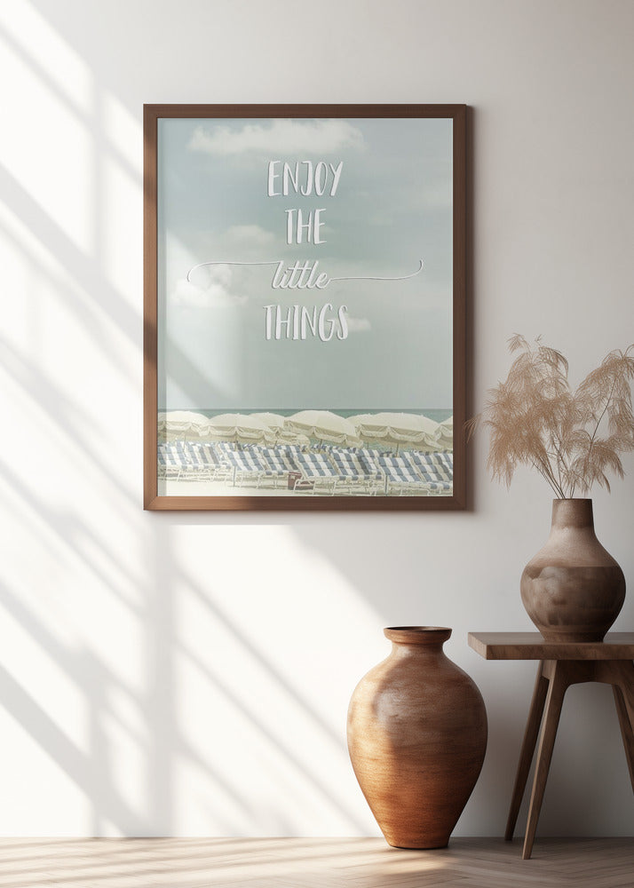 Enjoy the little things | Beachscape Poster