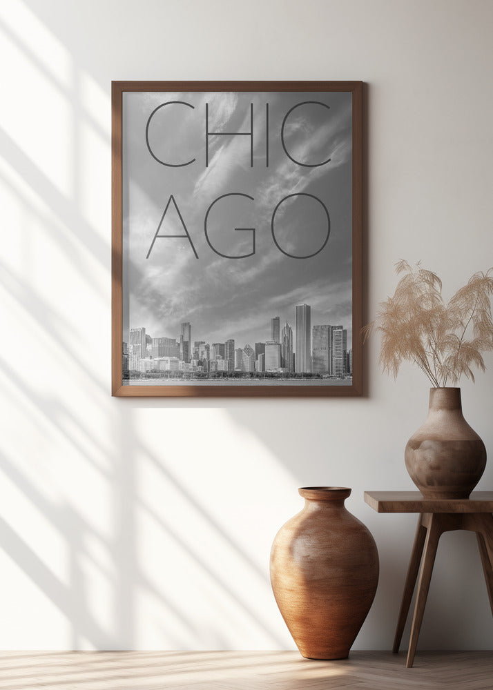 CHICAGO Skyline | Text Poster