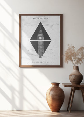 Coordinates LONDON Elizabeth Tower Poster