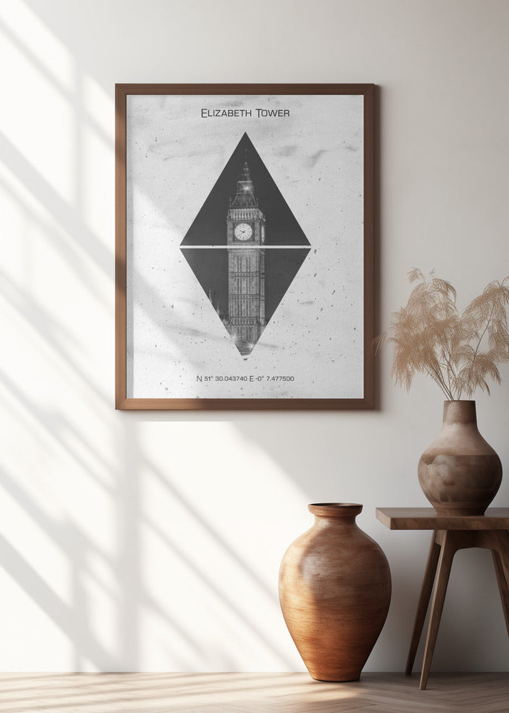 Coordinates LONDON Elizabeth Tower Poster