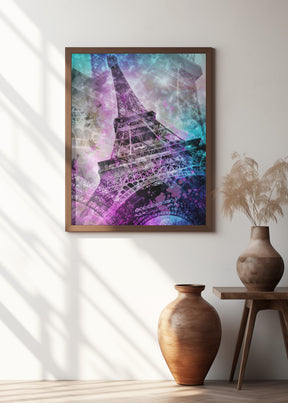 Pop Art Eiffel Tower Poster