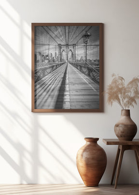 NEW YORK CITY Brooklyn Bridge Poster