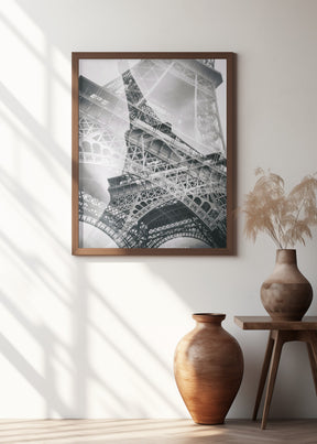 Eiffel Tower Double Exposure Poster