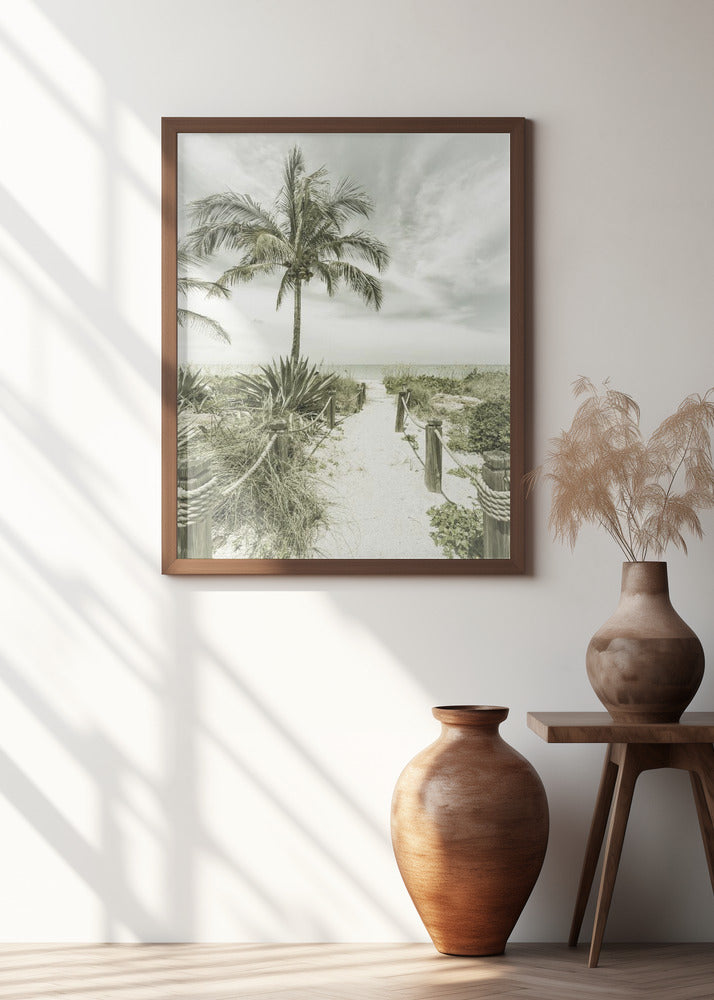 Vintage path to the beach Poster