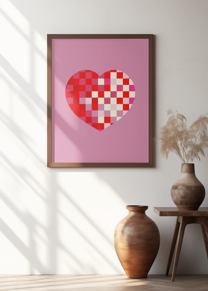 Pixel heart Poster